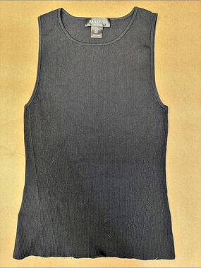 Bailey 44 Ribbed Tank Top in Black Size Medium Like New